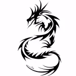 Эскизы тату дракон 28,10,2021 - №0540 - dragon tattoo sketch - tattoo-photo.ru
