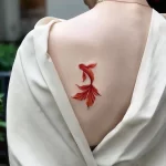 Фото тату золотая рыбка 07,12,2021 - №040 - goldfish tattoo - tattoo-photo.ru