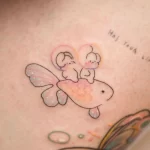 Фото тату золотая рыбка 07,12,2021 - №177 - goldfish tattoo - tattoo-photo.ru