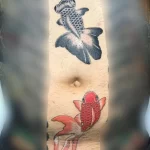 Фото тату золотая рыбка 07,12,2021 - №187 - goldfish tattoo - tattoo-photo.ru