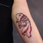Фото тату золотая рыбка 07,12,2021 - №189 - goldfish tattoo - tattoo-photo.ru