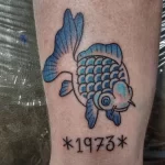Фото тату золотая рыбка 07,12,2021 - №192 - goldfish tattoo - tattoo-photo.ru