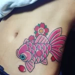 Фото тату золотая рыбка 07,12,2021 - №241 - goldfish tattoo - tattoo-photo.ru