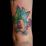 Фото тату золотая рыбка 07,12,2021 - №415 - goldfish tattoo - tattoo-photo.ru