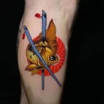 Фото тату золотая рыбка 07,12,2021 - №554 - goldfish tattoo - tattoo-photo.ru