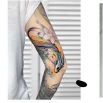 Фото тату золотая рыбка 07,12,2021 - №576 - goldfish tattoo - tattoo-photo.ru