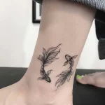 Фото тату золотая рыбка 07,12,2021 - №583 - goldfish tattoo - tattoo-photo.ru