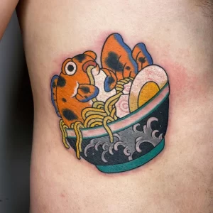 Фото тату золотая рыбка 07,12,2021 - №631 - goldfish tattoo - tattoo-photo.ru