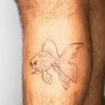 Фото тату золотая рыбка 07,12,2021 - №041 - goldfish tattoo - tattoo-photo.ru