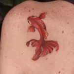 Фото тату золотая рыбка 07,12,2021 - №044 - goldfish tattoo - tattoo-photo.ru