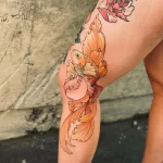 Фото тату золотая рыбка 07,12,2021 - №053 - goldfish tattoo - tattoo-photo.ru