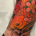 Фото тату золотая рыбка 07,12,2021 - №086 - goldfish tattoo - tattoo-photo.ru