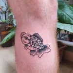 Фото тату золотая рыбка 07,12,2021 - №091 - goldfish tattoo - tattoo-photo.ru