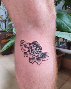 Фото тату золотая рыбка 07,12,2021 - №091 - goldfish tattoo - tattoo-photo.ru