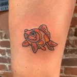 Фото тату золотая рыбка 07,12,2021 - №143 - goldfish tattoo - tattoo-photo.ru