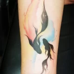 Фото тату золотая рыбка 07,12,2021 - №148 - goldfish tattoo - tattoo-photo.ru