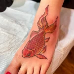Фото тату золотая рыбка 07,12,2021 - №186 - goldfish tattoo - tattoo-photo.ru