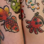 Фото тату золотая рыбка 07,12,2021 - №202 - goldfish tattoo - tattoo-photo.ru