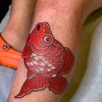 Фото тату золотая рыбка 07,12,2021 - №211 - goldfish tattoo - tattoo-photo.ru