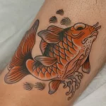 Фото тату золотая рыбка 07,12,2021 - №214 - goldfish tattoo - tattoo-photo.ru