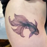 Фото тату золотая рыбка 07,12,2021 - №216 - goldfish tattoo - tattoo-photo.ru