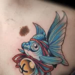 Фото тату золотая рыбка 07,12,2021 - №217 - goldfish tattoo - tattoo-photo.ru