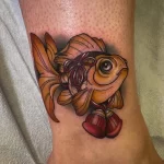 Фото тату золотая рыбка 07,12,2021 - №246 - goldfish tattoo - tattoo-photo.ru