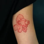 Фото тату золотая рыбка 07,12,2021 - №247 - goldfish tattoo - tattoo-photo.ru