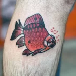 Фото тату золотая рыбка 07,12,2021 - №260 - goldfish tattoo - tattoo-photo.ru