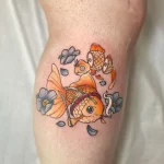 Фото тату золотая рыбка 07,12,2021 - №297 - goldfish tattoo - tattoo-photo.ru