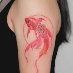 Фото тату золотая рыбка 07,12,2021 - №334 - goldfish tattoo - tattoo-photo.ru