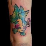 Фото тату золотая рыбка 07,12,2021 - №361 - goldfish tattoo - tattoo-photo.ru