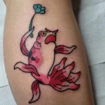 Фото тату золотая рыбка 07,12,2021 - №367 - goldfish tattoo - tattoo-photo.ru