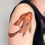 Фото тату золотая рыбка 07,12,2021 - №368 - goldfish tattoo - tattoo-photo.ru