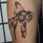 Фото тату золотая рыбка 07,12,2021 - №390 - goldfish tattoo - tattoo-photo.ru