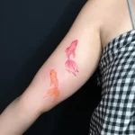 Фото тату золотая рыбка 07,12,2021 - №425 - goldfish tattoo - tattoo-photo.ru