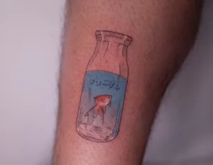 Фото тату золотая рыбка 07,12,2021 - №448 - goldfish tattoo - tattoo-photo.ru