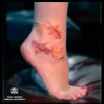 Фото тату золотая рыбка 07,12,2021 - №456 - goldfish tattoo - tattoo-photo.ru