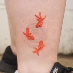 Фото тату золотая рыбка 07,12,2021 - №474 - goldfish tattoo - tattoo-photo.ru