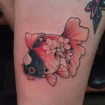 Фото тату золотая рыбка 07,12,2021 - №480 - goldfish tattoo - tattoo-photo.ru