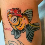 Фото тату золотая рыбка 07,12,2021 - №493 - goldfish tattoo - tattoo-photo.ru