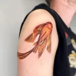 Фото тату золотая рыбка 07,12,2021 - №504 - goldfish tattoo - tattoo-photo.ru