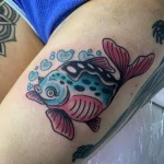 Фото тату золотая рыбка 07,12,2021 - №507 - goldfish tattoo - tattoo-photo.ru