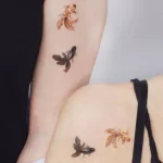 Фото тату золотая рыбка 07,12,2021 - №550 - goldfish tattoo - tattoo-photo.ru