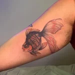 Фото тату золотая рыбка 07,12,2021 - №551 - goldfish tattoo - tattoo-photo.ru