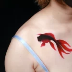 Фото тату золотая рыбка 07,12,2021 - №566 - goldfish tattoo - tattoo-photo.ru