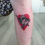Фото тату золотая рыбка 07,12,2021 - №600 - goldfish tattoo - tattoo-photo.ru