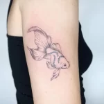 Фото тату золотая рыбка 07,12,2021 - №624 - goldfish tattoo - tattoo-photo.ru