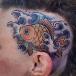 Фото тату золотая рыбка 07,12,2021 - №627 - goldfish tattoo - tattoo-photo.ru