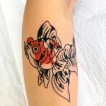 Фото тату золотая рыбка 07,12,2021 - №635 - goldfish tattoo - tattoo-photo.ru